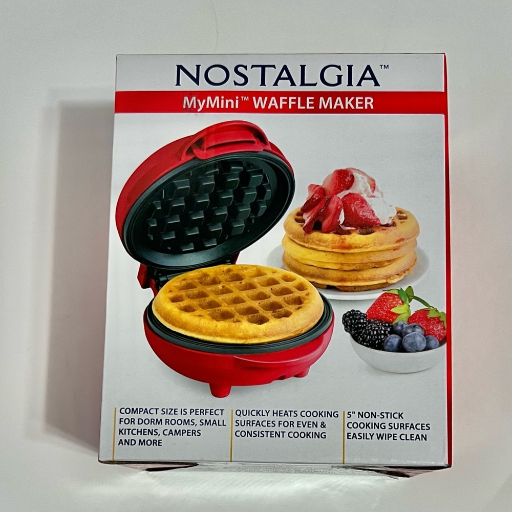 Nostalgia My Mini Waffle Maker!!